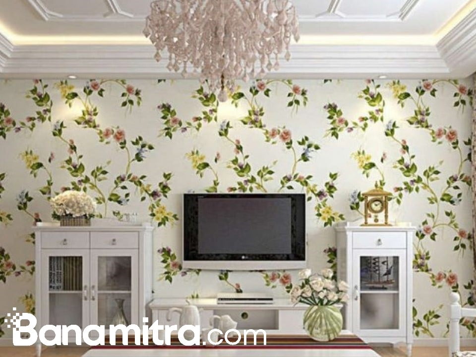 cara memasang wallpaper dinding