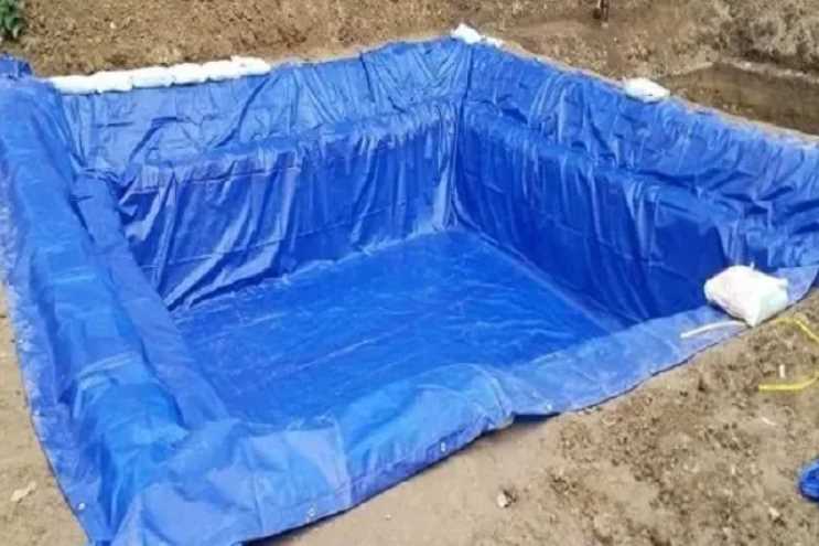 cara membuat kolam renang dari terpal