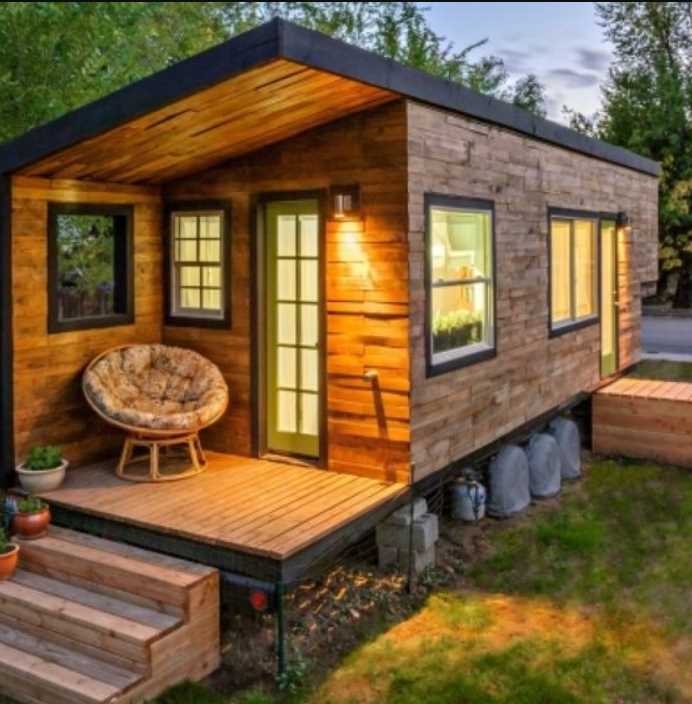 desain rumah kayu bentuk persegi