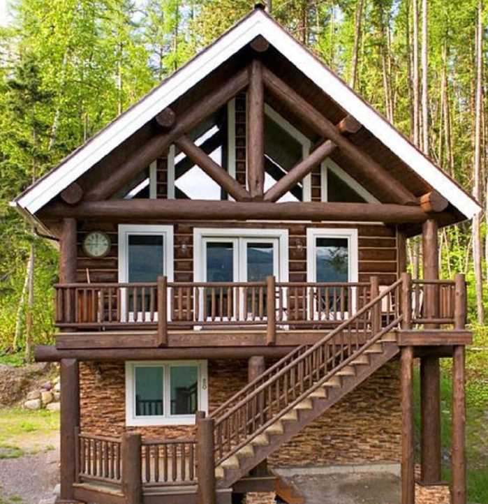 desain rumah kayu pinus