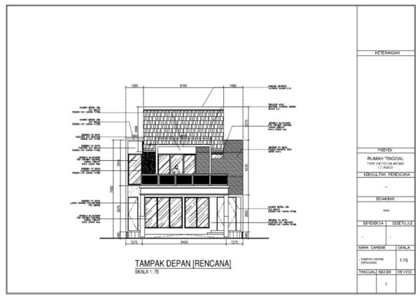 gambar imb rumah 2 lantai tampak