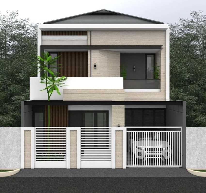 gambar kerja rumah 2 lantai 3d