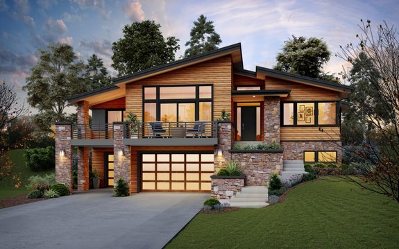 desain rumah 2 lantai minimalis modern elegan