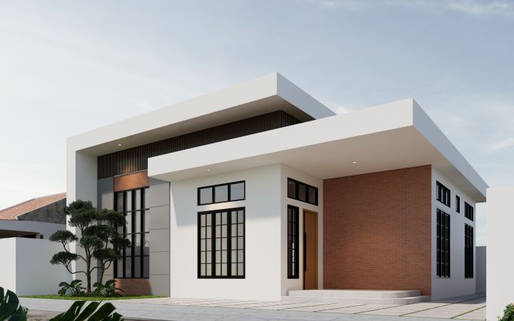 BG House — rumah minimalis modern di Jalan Merpati, Medan
