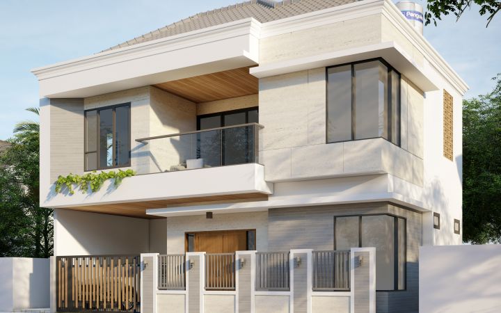 CF House — rumah dua lantai minimalis modern di Jalan Mandiri, Lubuk Pakam