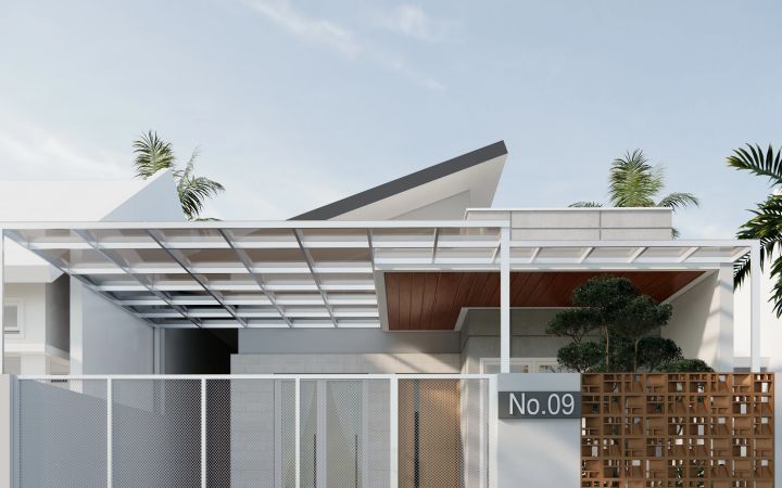 KG House — rumah bergaya Japandi di Jalan Kuali, Medan