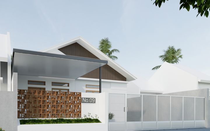RD House — rumah tinggal modern di Jalan Menteng Raya, Medan