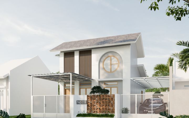 SH House — rumah minimalis tropis di Jalan Berdikari, Binjai